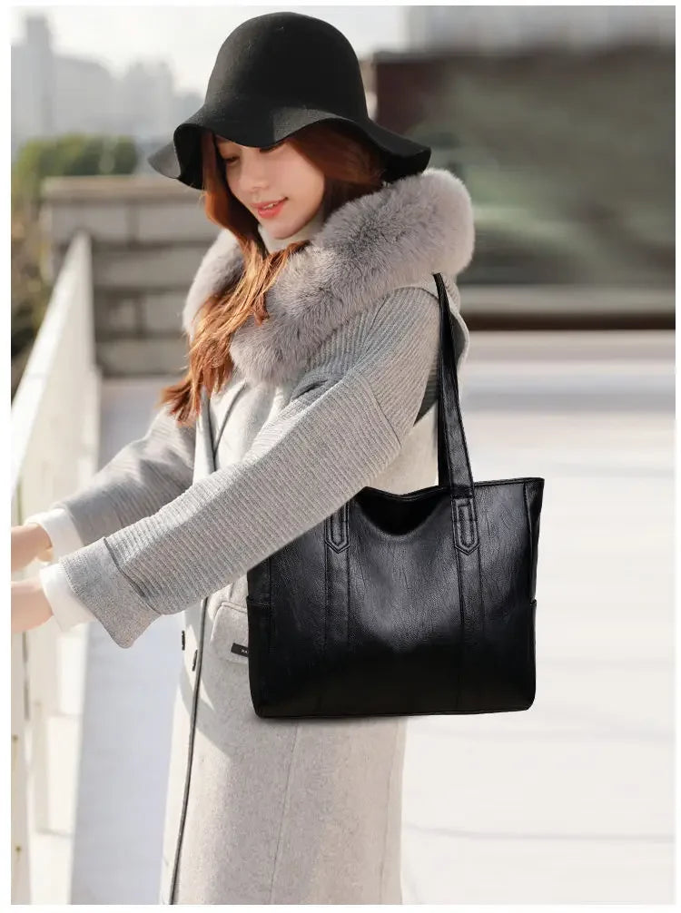 Elegant Large-Capacity Tote Bag – Women’s Shoulder Handbag